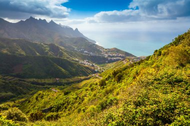 Gün batımı Tenerife köyünde Taganana