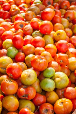 piyasada çeşitli domates