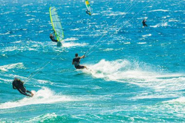 Uçurtmacılar El Medano Tenerife İspanya