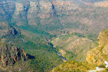 Blyde river canyon havadan görünümü