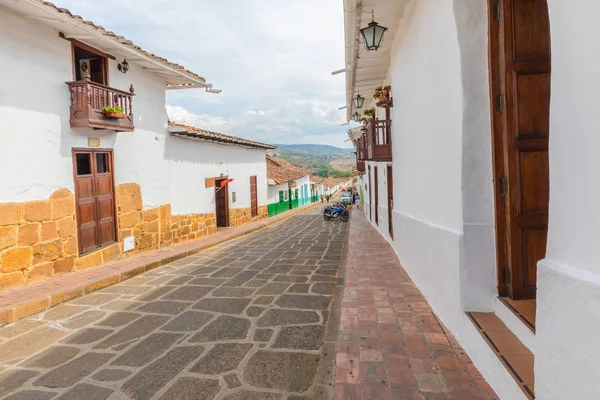 Barichara 콜롬비아의 역사적 거리 — 스톡 사진