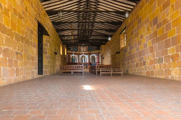 Vista interna della Cattedrale di Barichara Santander Colombia — Foto Stock