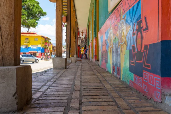 Ancienne arcade Raquira Colombie — Photo