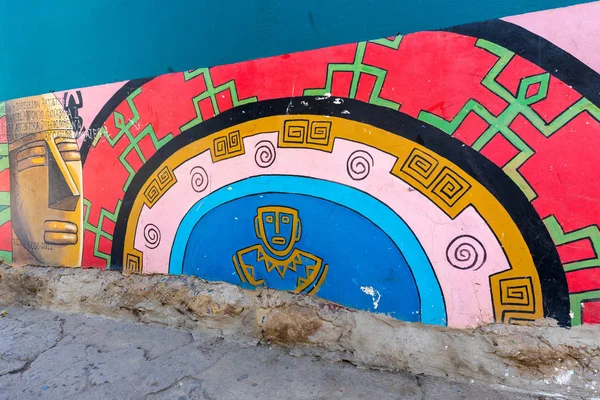 Raquira コロンビアの壁の装飾 — ストック写真