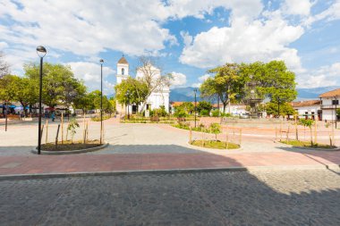 panoramik kare Park Simon Bolivar Santa Fe Kolombiya