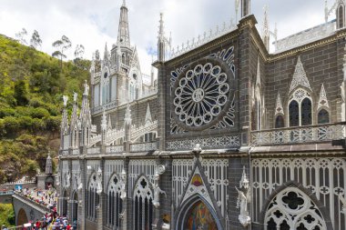 Kutsal cephe Ipiales Kolombiya ayrıntılarını Las Lajas