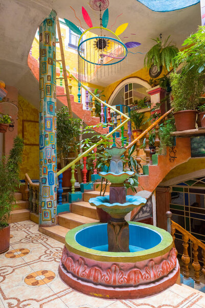 interior architecture of home in Otavalo Ecuador