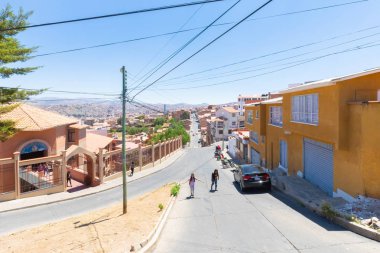 Sucre Bolivya güneşli bir günde panoramik manzara