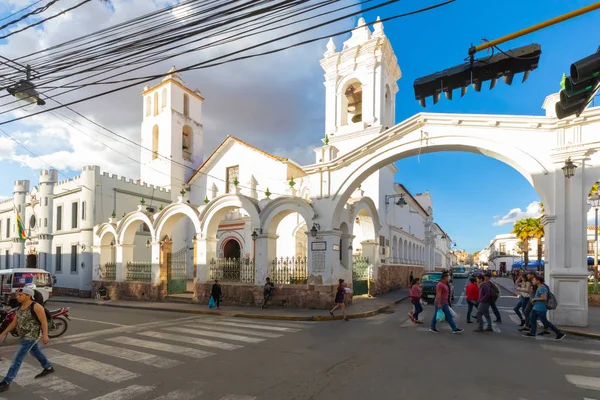 Sucre Bolivia San Francesco of Assisi Church — стокове фото