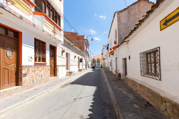 Sucre Bolívia Benavidez rua com sol — Fotografia de Stock