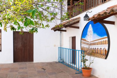 Sucre Bolivya Manastırı Santa Clara Duvar Dekoltesi