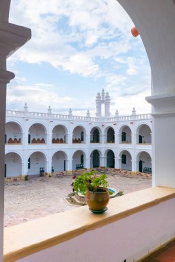 Sucre Bolivya San Felipe Neri Tapınağı teras manzarası
