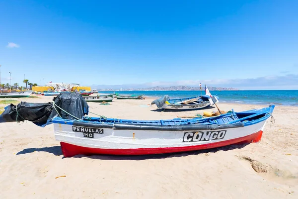 Şili Koquimbo Balıkçıları Koyu — Stok fotoğraf