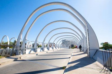 Arjantin Cordoba kemerleri Santa Fe köprüsünün Rosario 'sunda