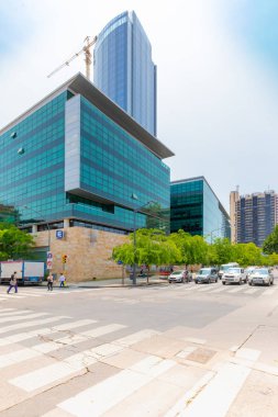 Arjantin Cordoba Yeni iş merkezinin modern mimarisi