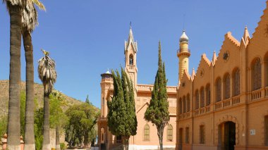 Sucre Bolivia October  11 Panoramic view of Glorieta Castle. This building located in Northern Sucre attracts many visitors for its interesting history.  Shoot on October 11, 2019 clipart