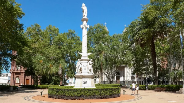 Rosario Argentina Febrero Monumento Independencia Ubicado Plaza Mayo Recuerda Las — Foto de Stock