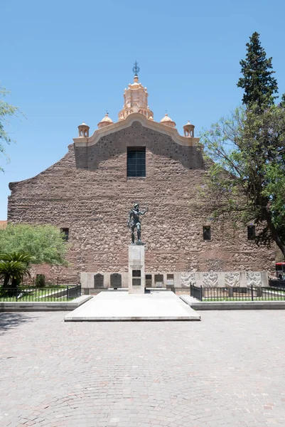 Cordoba Argentina December 2019 Small Square Historic Center Monument Dedicated — Stock Photo, Image