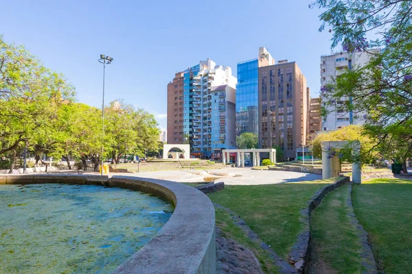 Córdoba Argentina Diciembre Esta Plaza Italia Aparcar Por Mañana Uno —  Fotos de Stock