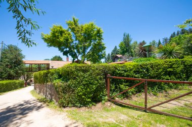 Arjantin La Cumbrecita kasabası doğanın panoramik manzarası