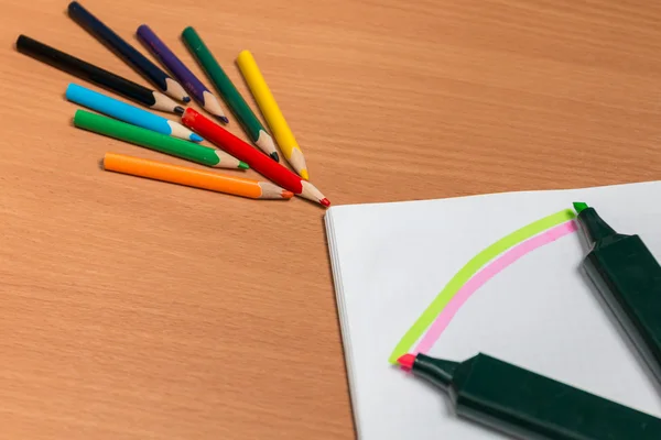 renkli kalemler sanatı