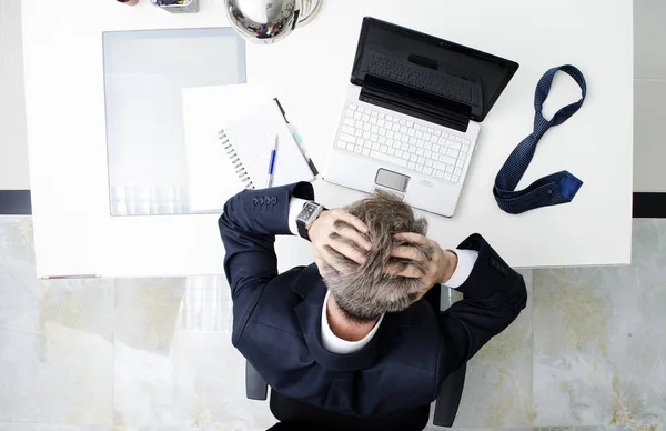 Desperate Businessman - Tired Office Worker