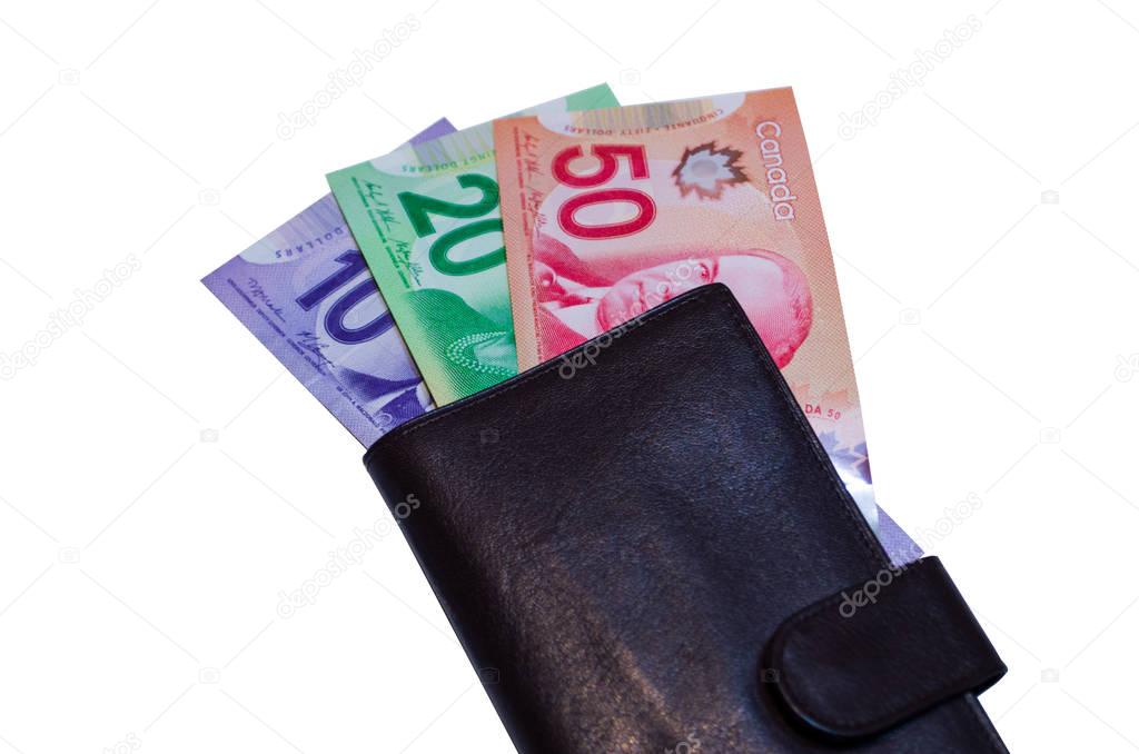 Canadian Dollars In Wallet