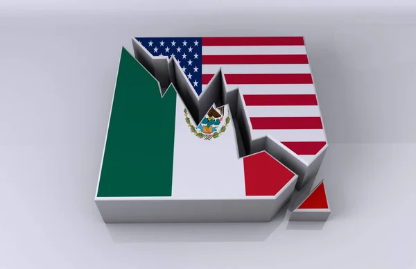 México y Estados Unidos relaciones comerciales —  Fotos de Stock