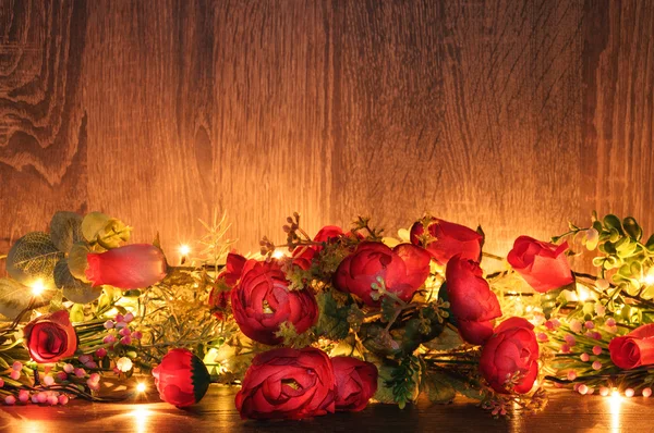 Rode rozen met verlichting — Stockfoto © jannystockphoto #98727924 Rode rozen met verlichting — Stockfoto © jannystockphoto #98727924