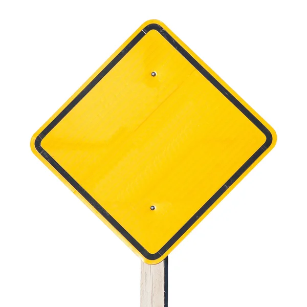 Blank yellow sign — Stock Photo, Image