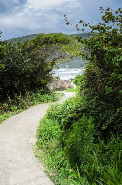 Mountain path to the beach — Stock Photo, Image
