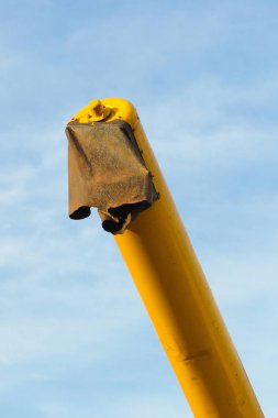 Damping yapan traktör kol Tahıl hasat