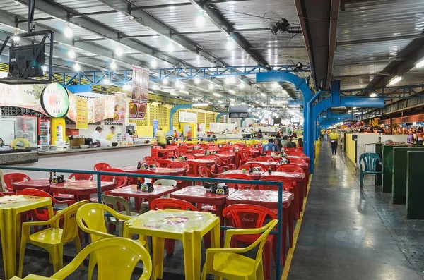 Restaurantes da Feira Central na cidade de Campo Grande — Fotografia de Stock