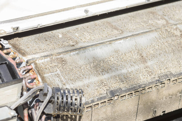 Air conditioner with fungus and dust