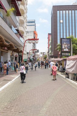 Liberdade, Sao Paulo 'nun doğulu dükkanları.