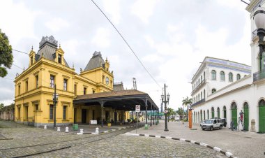 Santos Sp ve Pele Müzesi 'nin turistik tramvayı