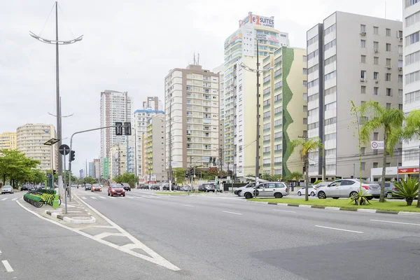 Avenida Presidente Wilson, Santos SP — Fotografia de Stock