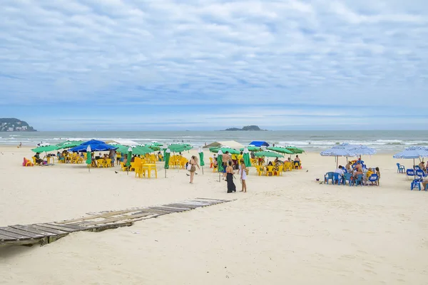 Plaża Enseada, Guaruja Sp Brazylia — Zdjęcie stockowe