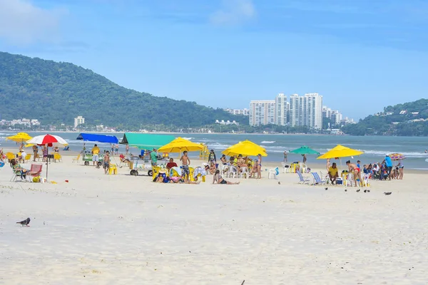 Praia da Enseada, Guaruja SP Brasil — Foto de Stock