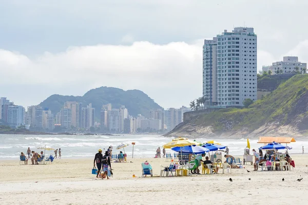 Spiaggia di Enseada, Guaruja SP Brasile — Foto Stock