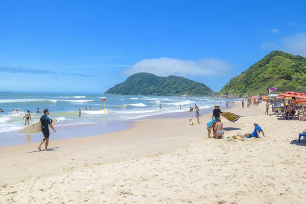 Praia do Tombo海滩，Guaruja Sp巴西 — 图库照片