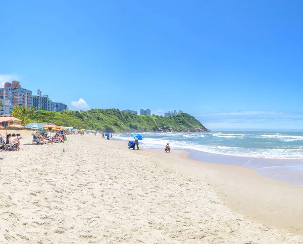 Praia do Tombo plajı, Guaruja Sp Brazil — Stok fotoğraf