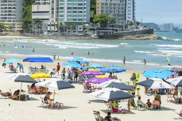 Spiaggia di Praia das Pitangueiras, Guaruja SP — Foto Stock