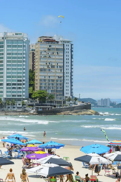 Playa de Praia das Pitangueiras, Guaruja SP — Foto de Stock