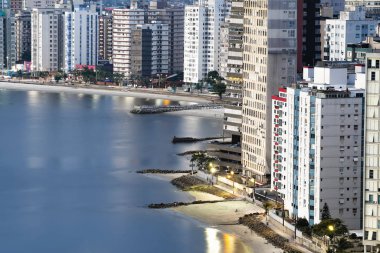 Gün batımında Sao Vicente Sp Brezilya manzarası