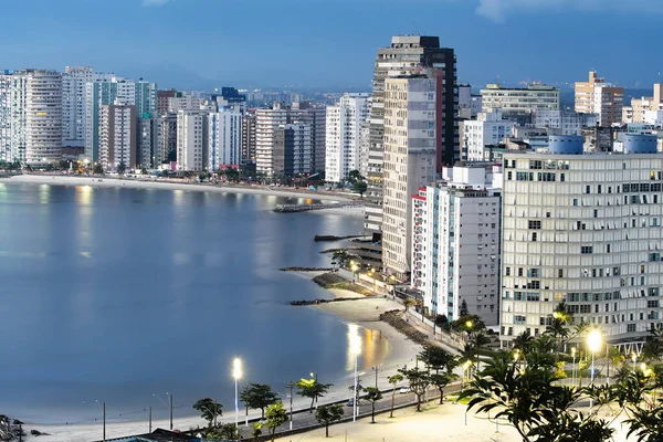 Vista de São Vicente SP Brasil ao entardecer Imagens De Bancos De Imagens