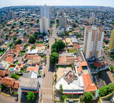 Campo Grande - Bayan, Brezilya - 22 Şubat 2020: Fotoğraf Campo Grande Ms, Brezilya 'da çekildi. Avenida Amazonas Bulvarı ve diğer ara sokaklara bakın..