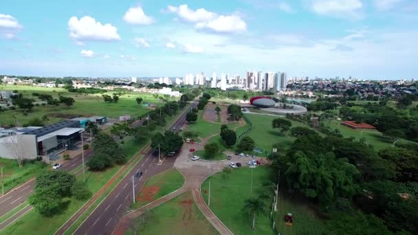 Campo Grande Brazilië Maart 2020 Luchtfoto Van Stad Campo Grande — Stockvideo