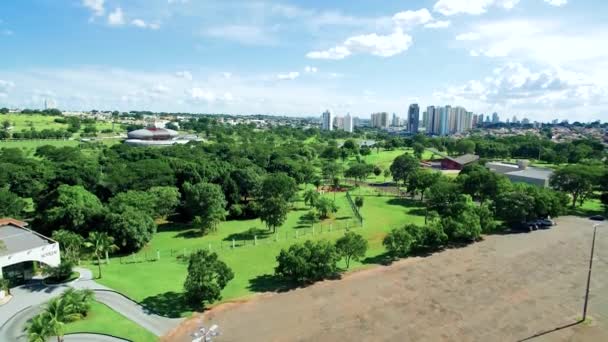 Campo Grande Brezilya Mart 2020 Campo Grande Şehrinin Panoramik Hava — Stok video