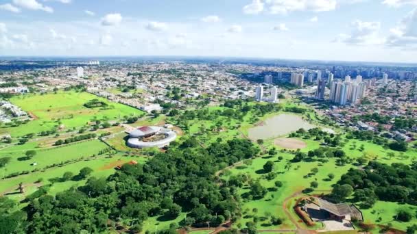 Campo Grande Βραζιλία Μαρτίου 2020 Πανοραμική Εναέρια Άποψη Της Πόλης — Αρχείο Βίντεο